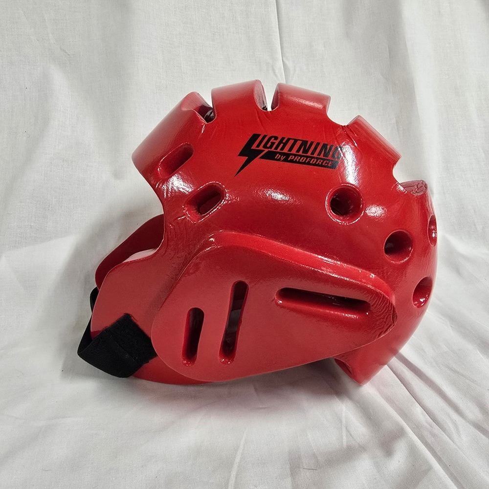 ProForce Lightning Red Martial Arts Sparring Headgear Helmet Large 8191204